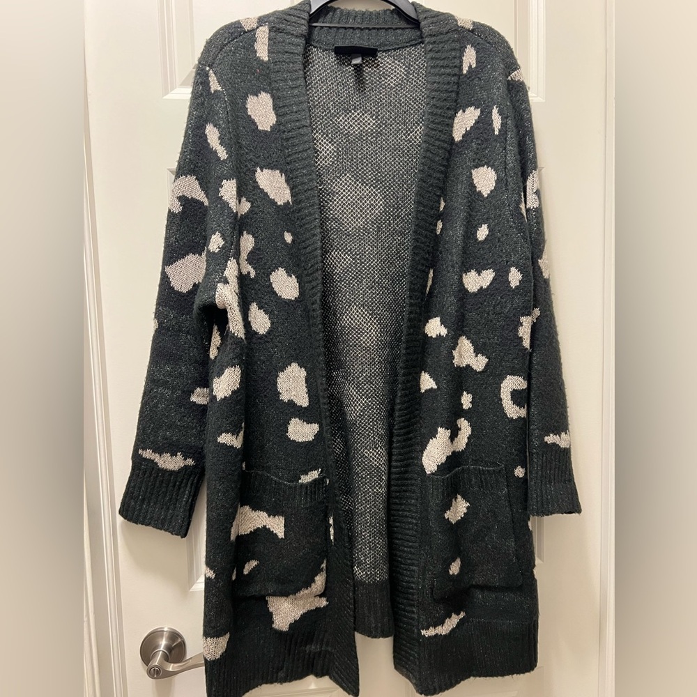 GUC Lane Bryant Longline Duster open front cardigan with pockets. Size 14/16.